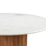 Jilsa/Archer 5pc Dining Set - Walnut & White Table with Beige Chair 207-551WAL_089BG 207 551WAL 089BG 3