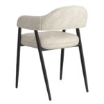 Jilsa/Archer 5pc Dining Set - Walnut & White Table with Beige Chair 207-551WAL_089BG 207 551WAL 089BG 7