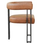 Jilsa/Scarlet 5pc Dining Set - Walnut Table with Saddle Chair 207-551WAL_108PUSDL 207 551WAL 108PUSDL 8