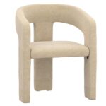 Jilsa/Amara 5pc Dining Set - Walnut & White Table with Beige Chair 207-551WAL_933BG 207 551WAL 933BG 6