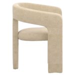 Jilsa/Amara 5pc Dining Set - Walnut & White Table with Beige Chair 207-551WAL_933BG 207 551WAL 933BG 8