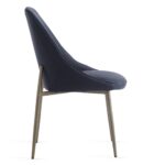 Zilo/Cleo Large 7pc Dining Set in Aged Gold with Black Chair 207-671GD_L_636BK 207 671GD L 636BK 8
