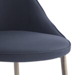 Zilo/Cleo Large 7pc Dining Set in Aged Gold with Black Chair 207-671GD_L_636BK 207 671GD L 636BK 9
