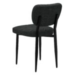 Zilo/Zeke 7pc Dining Set in Faux Marble and Black with Charcoal Chair 207-671LBK_090CH 207 671LBK 090CH 7