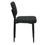 Zilo/Zeke 7pc Dining Set in Faux Marble and Black with Charcoal Chair 207-671LBK_090CH 207 671LBK 090CH 8