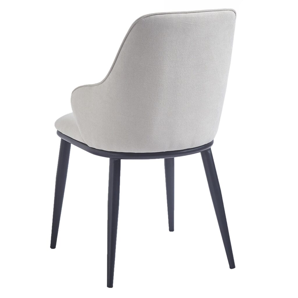 Zilo/Kash 5pc Dining Set in Faux Marble and Black with Beige Chair - Image 8