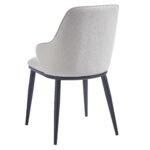 Zilo/Kash 5pc Dining Set in Faux Marble and Black with Beige Chair 207-671SBK_084BEG 207 671SBK 084BEG 7