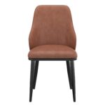 Sangra/Kash 7pc Dining Set - Black Table with Saddle Chair 207-751BLKSM_084SD 207 751BLKSM 084SD 9