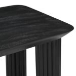 Sangra/Kazan 6pc Dining Set - Black Table and Bench with Dark Beige Chair 207-751BLKSM_904DKB 207 751BLKSM 904DKB 2