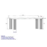 Sangra/Kazan 6pc Dining Set - Black Table and Bench with Dark Beige Chair 207-751BLKSM_904DKB 207 751BLKSM 904DKB LDT