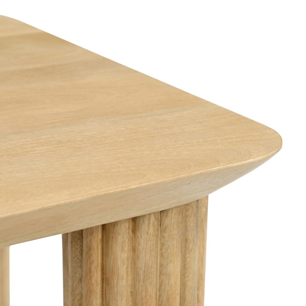 Sangra/Amara 7pc Dining Set - Natural Table with Charcoal Chair - Image 3