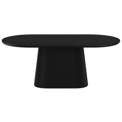 Tovas/Caspian 7pc Dining Set - Black Oval Table with Black Chair 15 Tovas/Caspian 7pc Dining Set - Black Oval Table with Black Chair 207-782BKLG_664BLK 207 782BKLG 664BLK 3