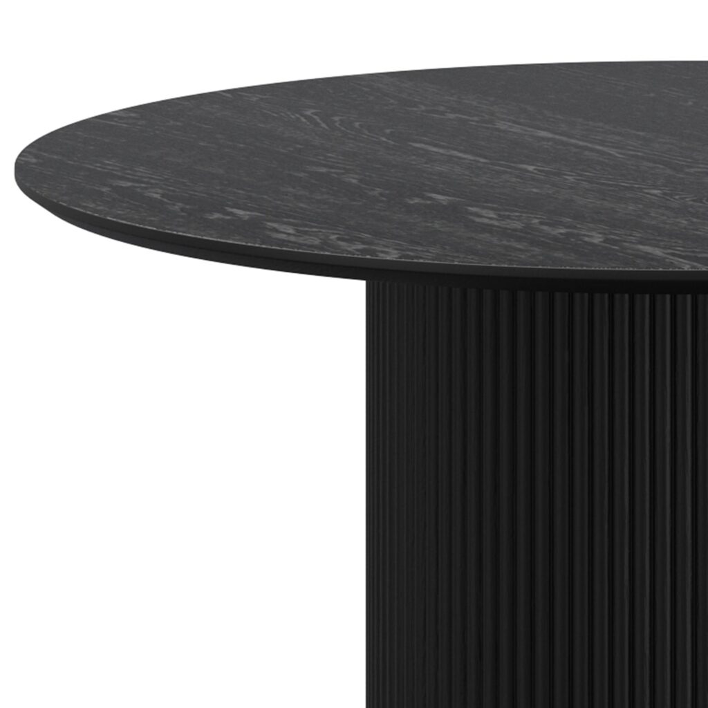 Tovas/Caprese 5pc Dining Set - Black Table with Black Chair - Image 3