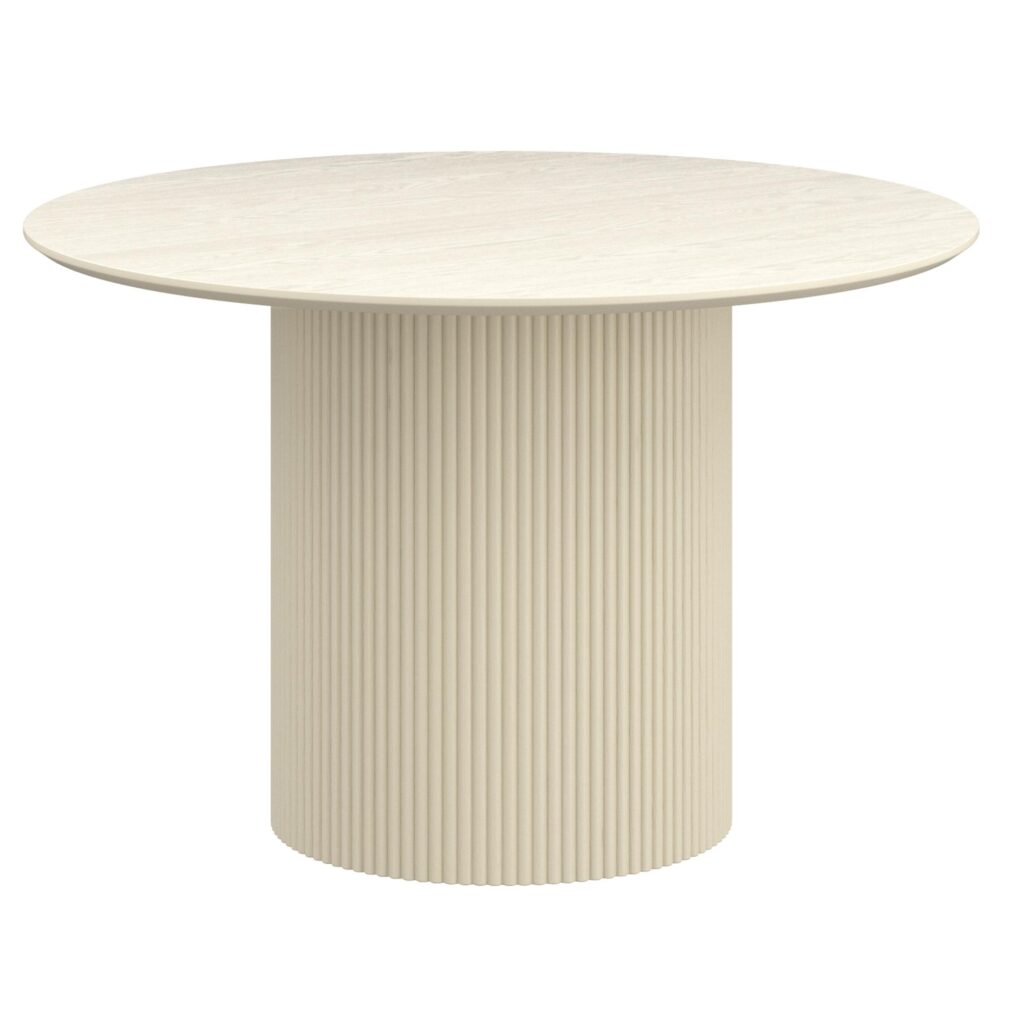 Tovas/Amara 5pc Dining Set - Ivory Table with Beige Chair - Image 2