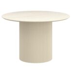 Tovas/Amara 5pc Dining Set - Ivory Table with Beige Chair 207-782IV_933BG 207 782IV 933BG 1