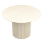 Tovas/Amara 5pc Dining Set - Ivory Table with Beige Chair 207-782IV_933BG 207 782IV 933BG 2