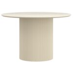 Tovas/Amara 5pc Dining Set - Ivory Table with Beige Chair 207-782IV_933BG 207 782IV 933BG 3