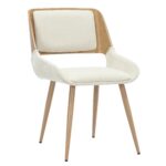 Tovas/Hudson 5pc Dining Set - Natural Table with Beige Chair 207-782NAT_582BG 207 782NAT 582BG 6