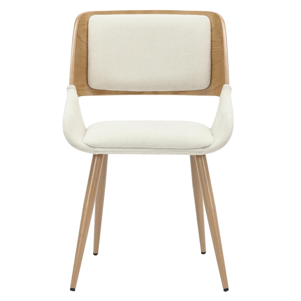 Tovas/Hudson 5pc Dining Set - Natural Table with Beige Chair - Image 10