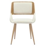 Tovas/Hudson 5pc Dining Set - Natural Table with Beige Chair 207-782NAT_582BG 207 782NAT 582BG 9
