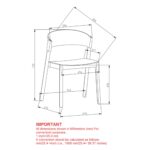 Tovas/Elias 5pc Dining Set - Natural Table with Natural Chair 207-782NAT_849NAT 207 782NAT 849NAT LDC