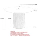 Tovas/Elias 5pc Dining Set - Natural Table with Natural Chair 207-782NAT_849NAT 207 782NAT 849NAT LDT