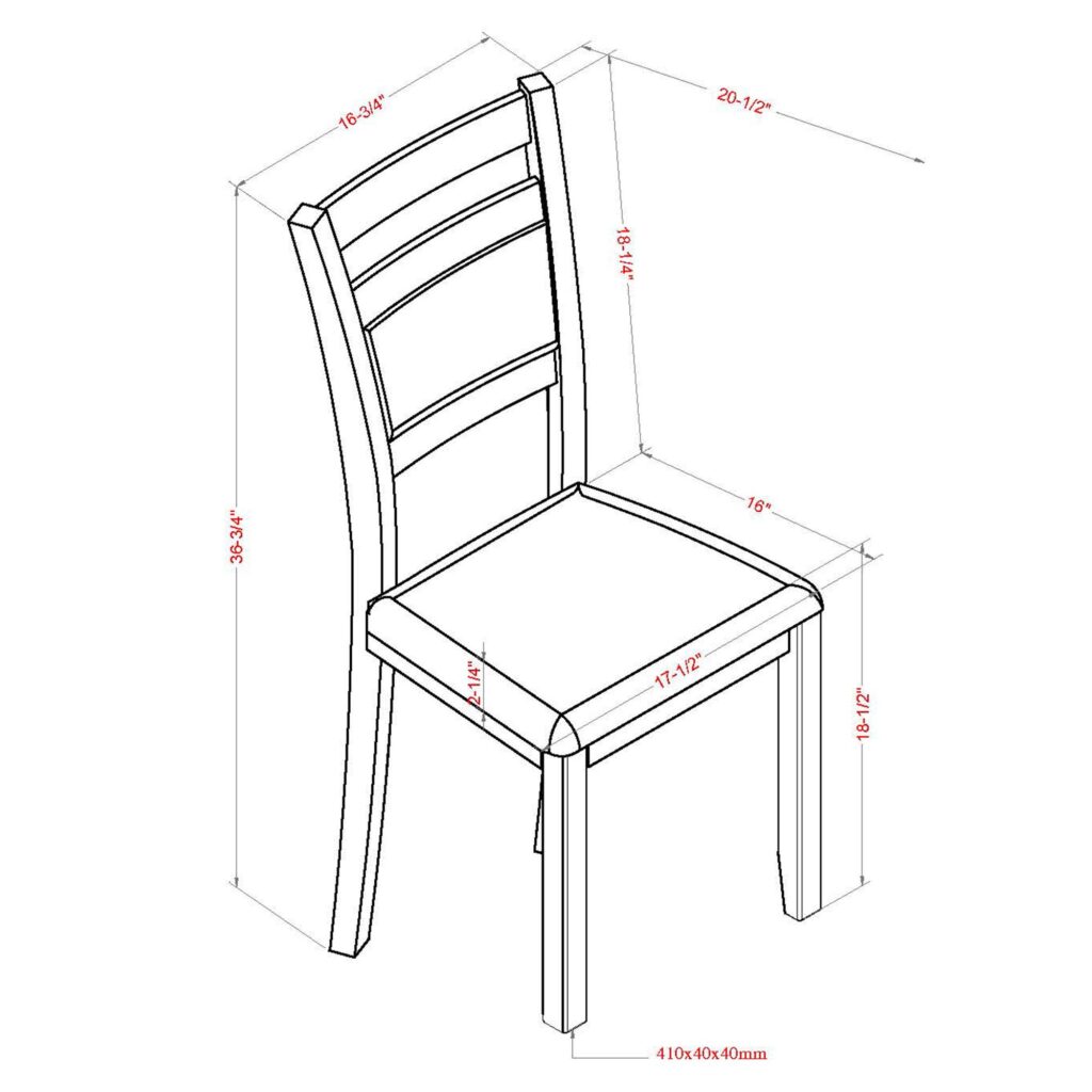 Conrad 5pc Dining Set in Black - Image 11