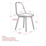 Conrad/Lyna 5pc Dining Set in Walnut with Beige Chair 207-863WAL_250BG 207 863WAL 250BG LDC