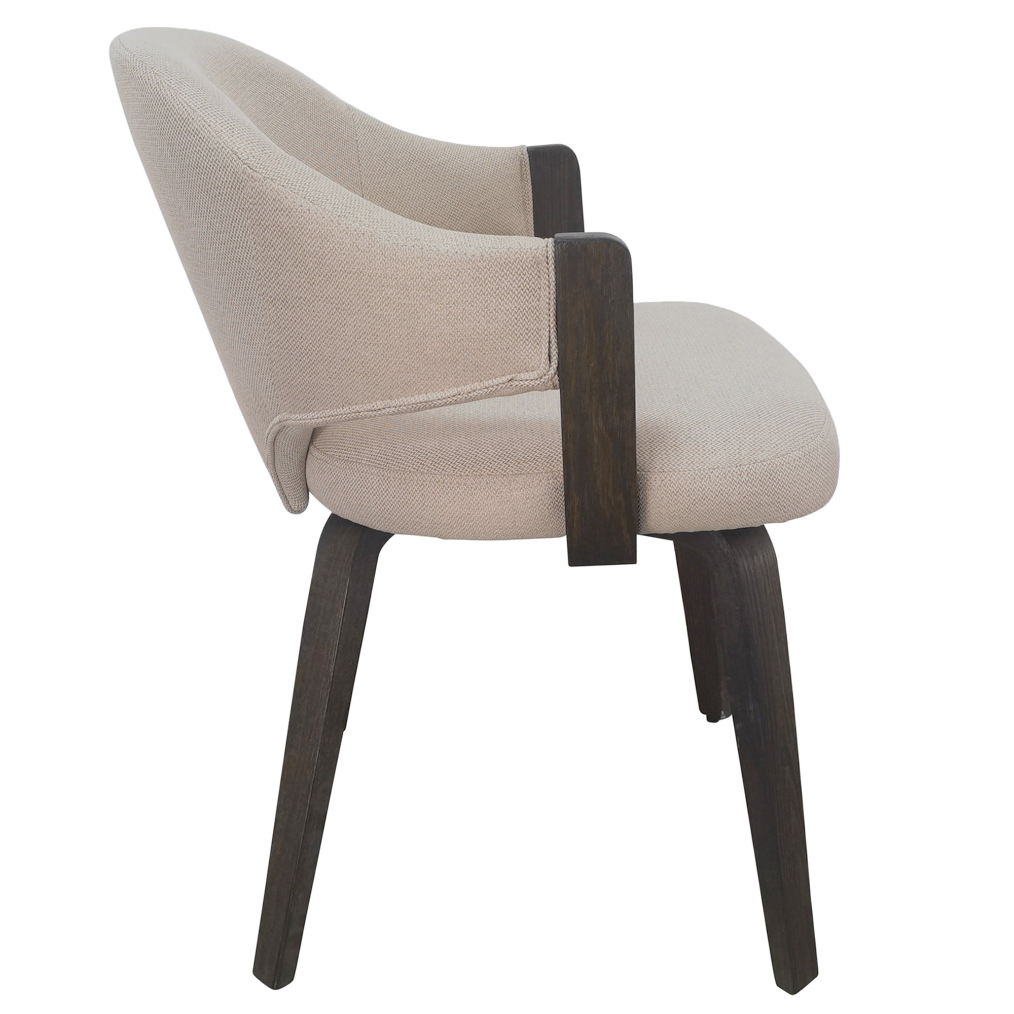 Bazul and Freya 7pc Dining Set - Mocha Table and Toffee and Walnut Chairs 9 Bazul and Freya 7pc Dining Set - Mocha Table and Toffee and Walnut Chairs - Image 9