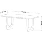 Tucson Dining Table - Dark Walnut 222113 222113 2