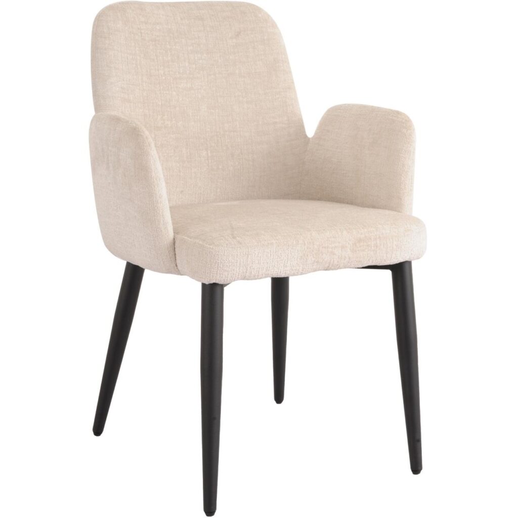 Allora Dining Chair - Set of 2 - Beige - Image 2