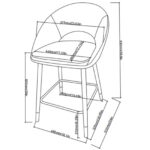 Mila Counter Stool - Set of 2 - Grey 24491 24491 8