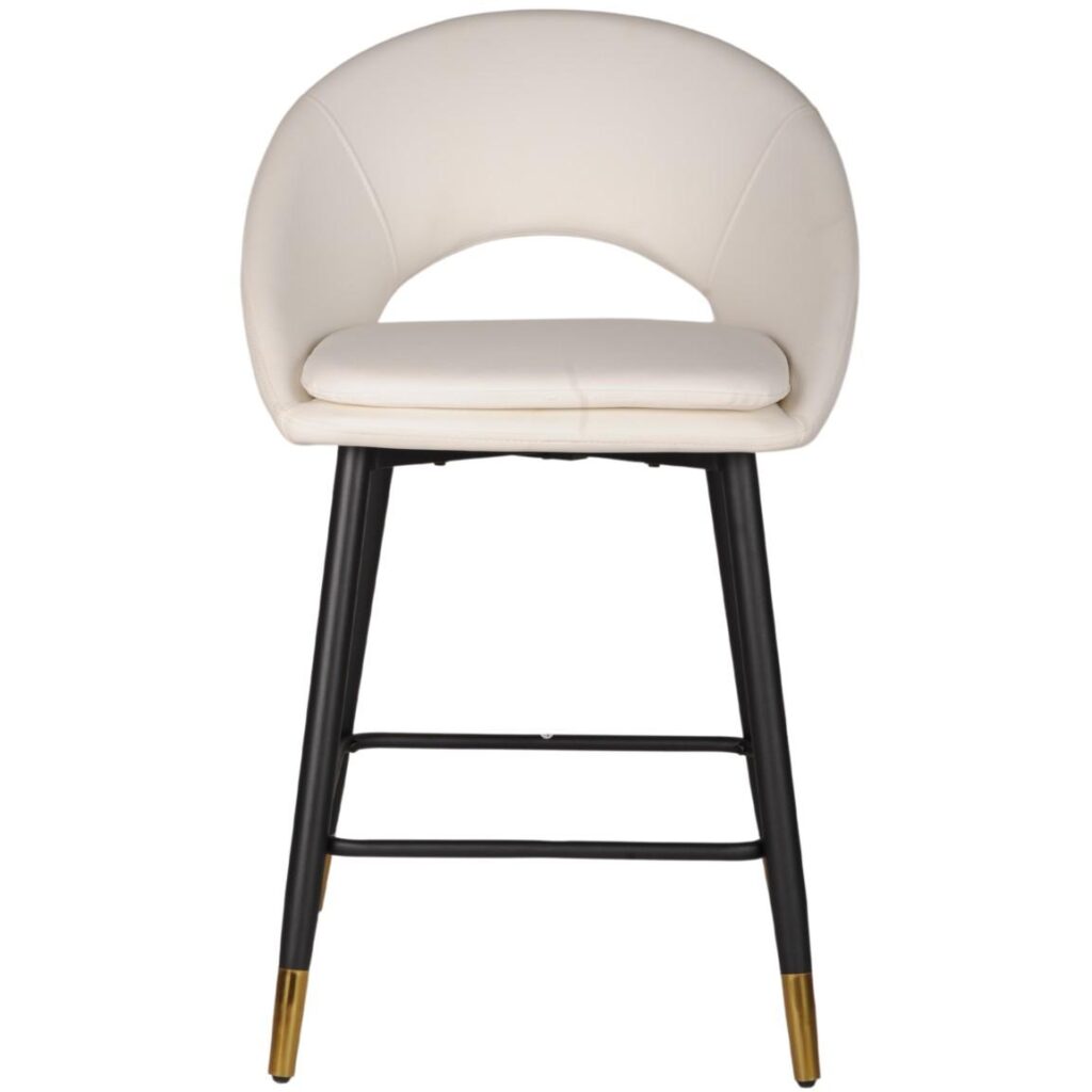 Mila Counter Stool - Set of 2 - White - Image 3
