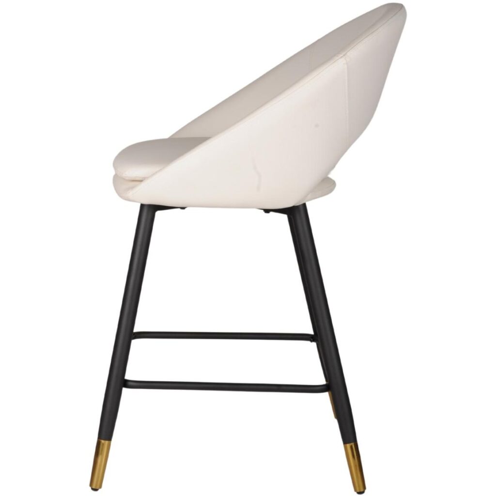 Mila Counter Stool - Set of 2 - White - Image 5