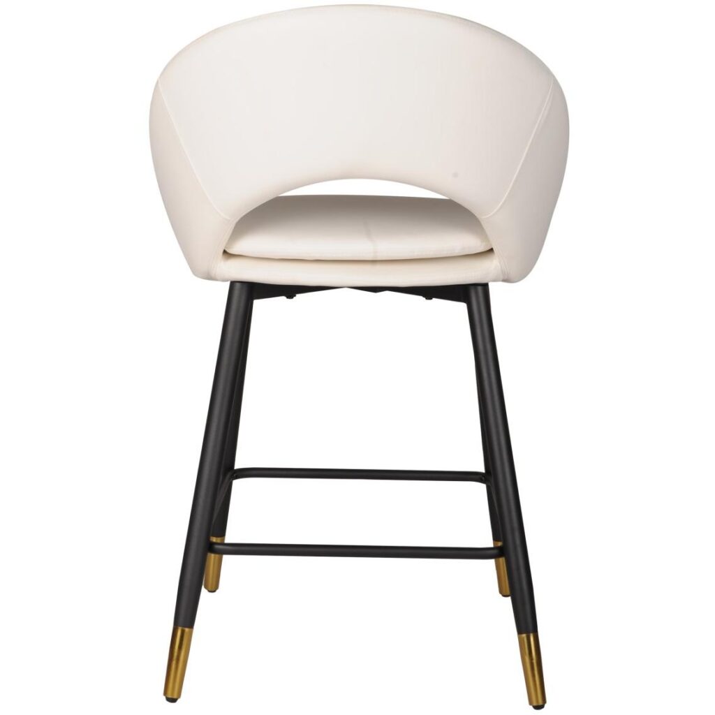 Mila Counter Stool - Set of 2 - White - Image 6