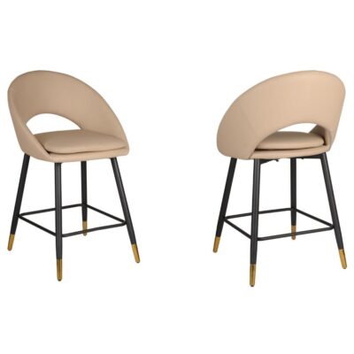 Mila Counter Stool - Set of 2 - Beige