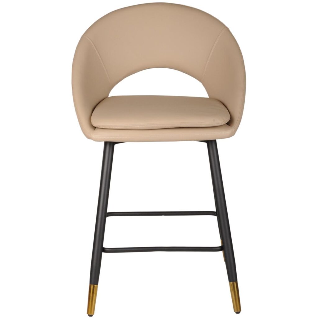 Mila Counter Stool - Set of 2 - Beige - Image 3
