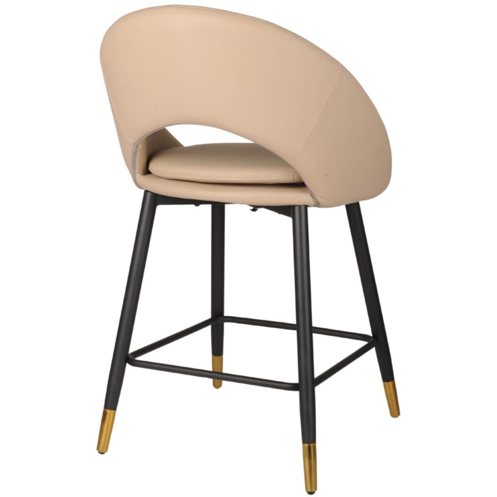 Mila Counter Stool - Set of 2 - Beige - Image 6