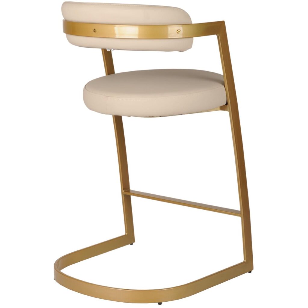 Layla Counter Stool - Set of 2 - Gold - Image 6