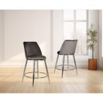 Nova Counter Stool - Set of 2 - Grey 24512 24512 2