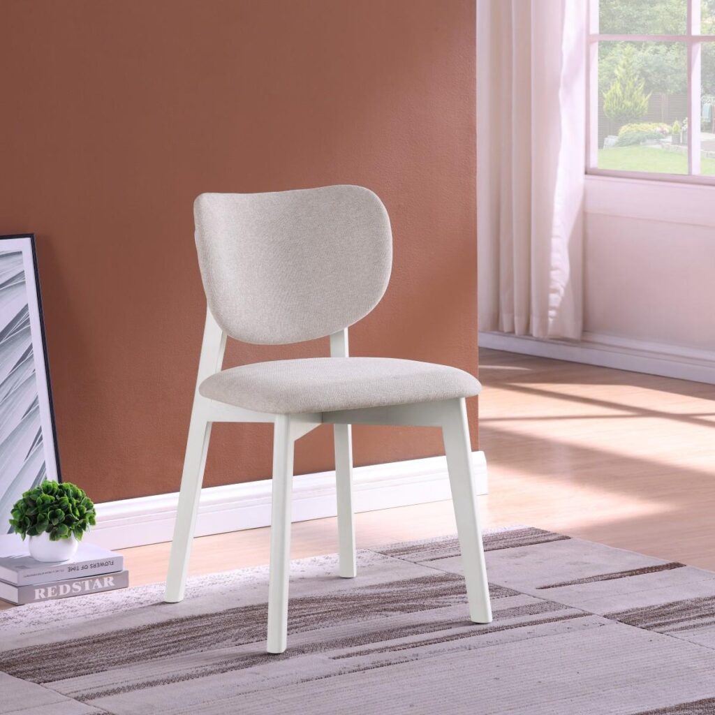 Durana Dining Chair - Set of 2 - Cream - Image 2