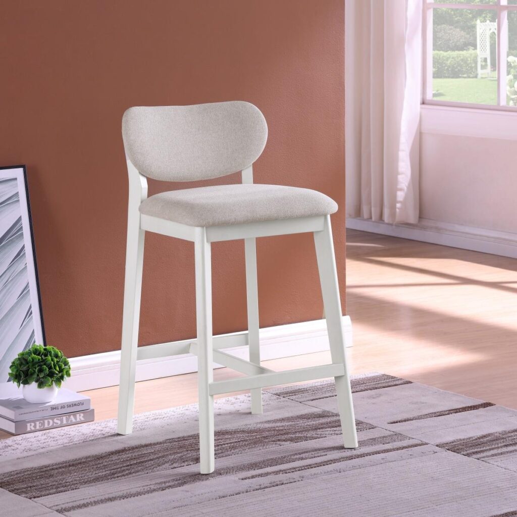Julie Mirrored End Table Pearl Silver - Image 4