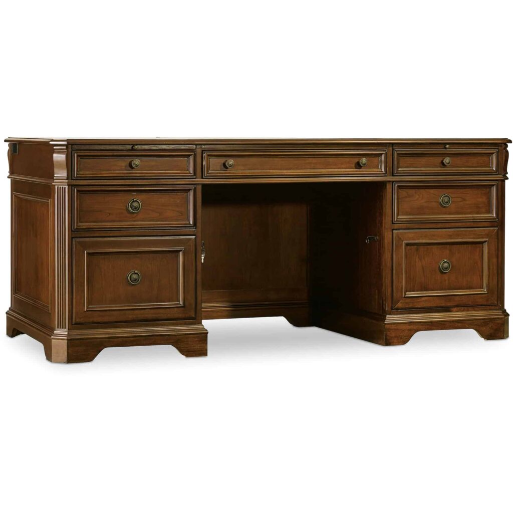 Brookhaven Executive Desk 281-10-583 281 10 583silodrawerside