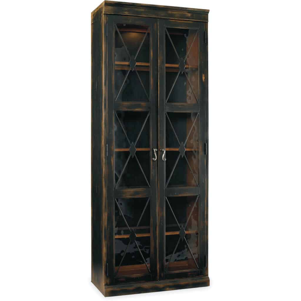 Sanctuary Two-Door Thin Display Cabinet - Ebony 3005-50001 3005 50001