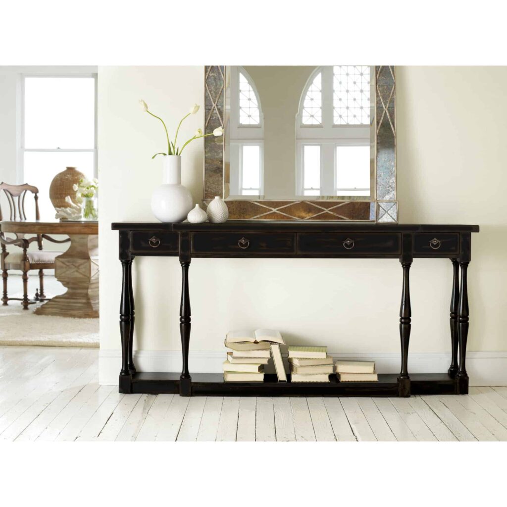 Sanctuary Four-Drawer Thin Console - Ebony 3005-85001 3005 85001 room