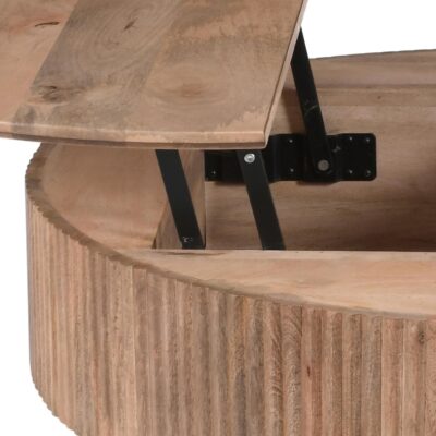Balark Round Lift-Top Coffee Table in Natural 12 Balark Round Lift-Top Coffee Table in Natural 301-071NAT 301 071NAT 4