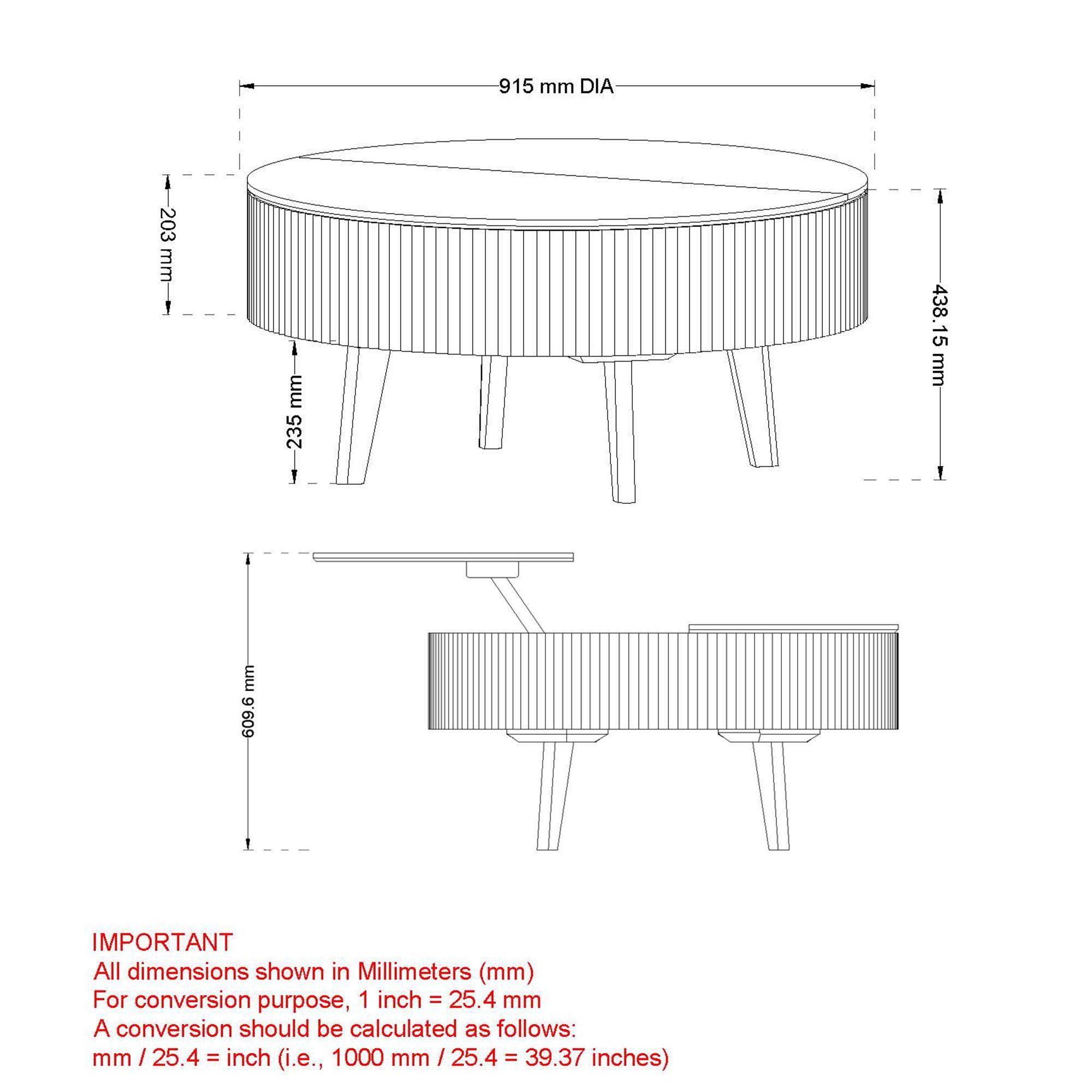 Balark Round Lift-Top Coffee Table in Natural 8 Balark Round Lift-Top Coffee Table in Natural - Image 8