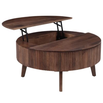 Balark Round Lift-Top Coffee Table in Walnut 301-071WAL 301 071WAL 2