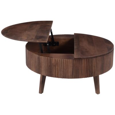 Balark Round Lift-Top Coffee Table in Walnut 301-071WAL 301 071WAL 3