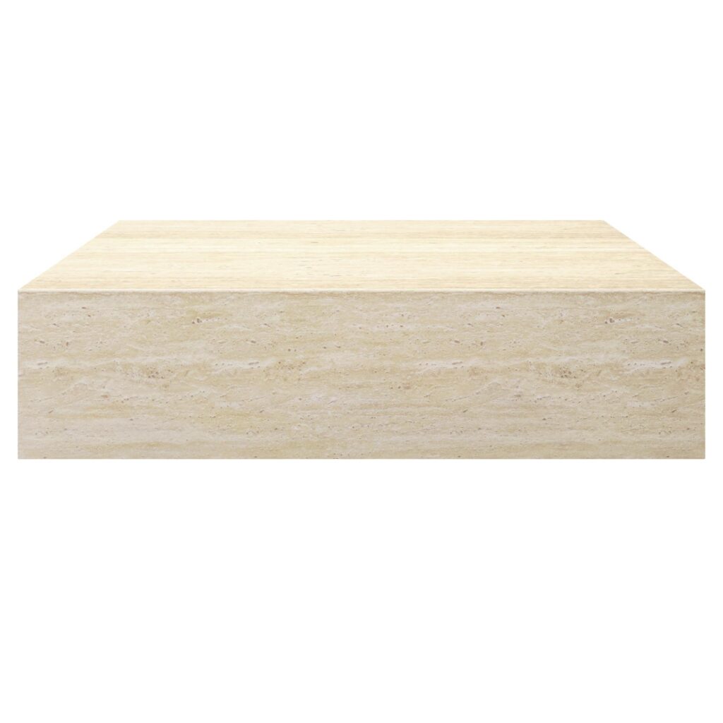 Artemis Contract Grade Rectangular Coffee Table in Travertine - Image 5